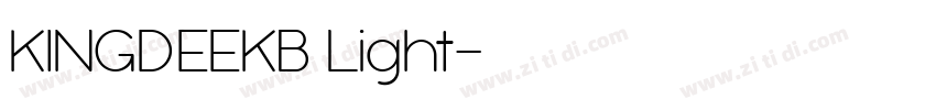 KINGDEEKB Light字体转换